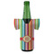 Retro Vertical Stripes Jersey Bottle Cooler - Set of 4 - FRONT (on bottle)