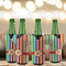 Retro Vertical Stripes Jersey Bottle Cooler - Set of 4 - LIFESTYLE