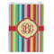 Retro Vertical Stripes Jewelry Gift Bag - Matte - Front