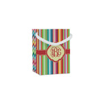 Retro Vertical Stripes Jewelry Gift Bags - Matte (Personalized)