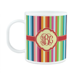 Retro Vertical Stripes Plastic Kids Mug (Personalized)