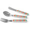 Retro Vertical Stripes Kids Flatware