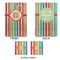 Retro Vertical Stripes Large Gift Bag - Approval