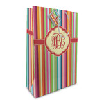 Retro Vertical Stripes Large Gift Bag (Personalized)