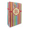 Retro Vertical Stripes Large Gift Bag - Front/Main