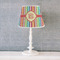 Retro Vertical Stripes Poly Film Empire Lampshade - Lifestyle