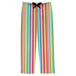 Retro Vertical Stripes Mens Pajama Pants - 2XL