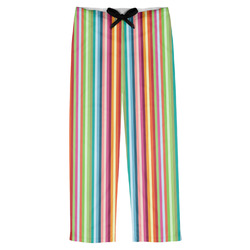 Retro Vertical Stripes Mens Pajama Pants - M