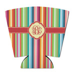 Retro Vertical Stripes Party Cup Sleeve - with Bottom (Personalized)