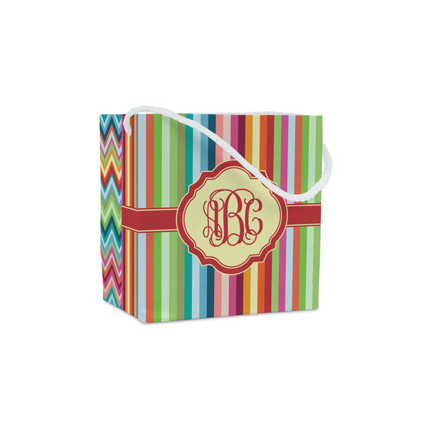 Custom Retro Vertical Stripes Party Favor Gift Bags - Matte (Personalized)