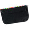 Retro Vertical Stripes Pencil Case - Back Closed