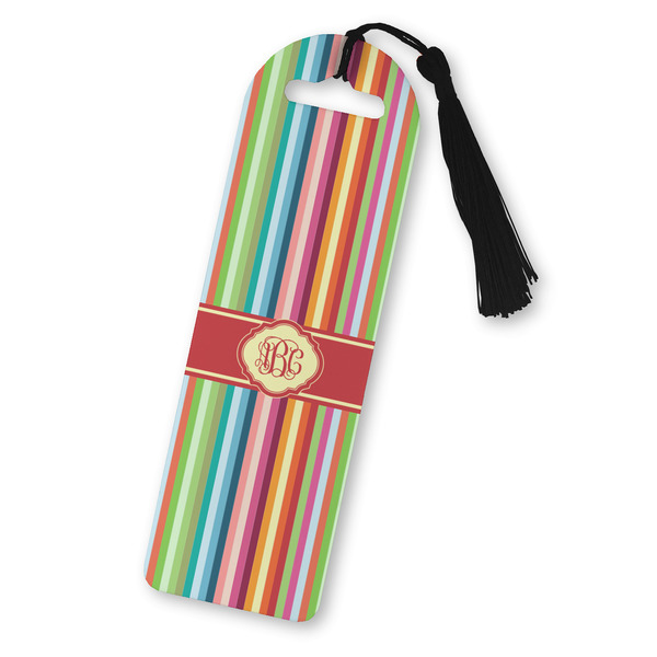 Custom Retro Vertical Stripes Plastic Bookmark (Personalized)