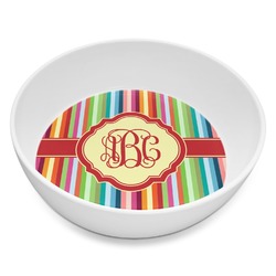 Retro Vertical Stripes Melamine Bowl - 8 oz (Personalized)