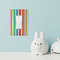 Retro Vertical Stripes Rocker Light Switch Covers - Single - IN CONTEXT