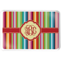 Retro Vertical Stripes Serving Tray (Personalized)