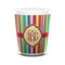 Retro Vertical Stripes Shot Glass - White - FRONT