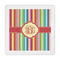Retro Vertical Stripes Standard Decorative Napkins (Personalized)