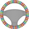 Retro Vertical Stripes Steering Wheel Cover