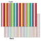 Retro Vertical Stripes Tissue Paper - Heavyweight - Small - Front & Back