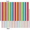 Retro Vertical Stripes Tissue Paper - Heavyweight - XL - Front & Back