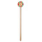 Retro Vertical Stripes Wooden 7.5" Stir Stick - Round - Single Stick