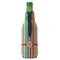 Retro Vertical Stripes Zipper Bottle Cooler - BACK (bottle)