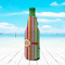 Retro Vertical Stripes Zipper Bottle Cooler - LIFESTYLE