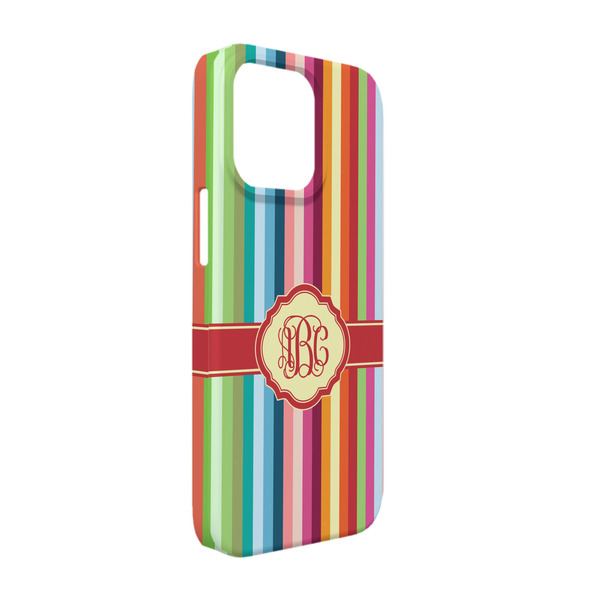 Custom Retro Vertical Stripes iPhone Case - Plastic - iPhone 13 (Personalized)