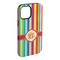 Retro Vertical Stripes iPhone 15 Plus Tough Case - Angle