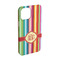 Retro Vertical Stripes iPhone 15 Pro Case - Angle