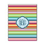 Retro Horizontal Stripes Wood Print - 11x14 (Personalized)