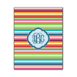 Retro Horizontal Stripes Wood Print - 11x14 (Personalized)