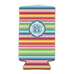 Retro Horizontal Stripes Can Cooler (tall 12 oz) (Personalized)