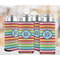 Retro Horizontal Stripes 12oz Tall Can Sleeve - Set of 4 - LIFESTYLE