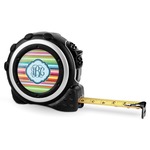 Retro Horizontal Stripes Tape Measure - 16 Ft (Personalized)