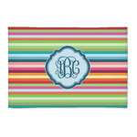 Retro Horizontal Stripes 2' x 3' Indoor Area Rug (Personalized)