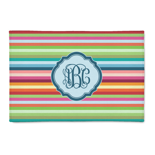 Custom Retro Horizontal Stripes 2' x 3' Indoor Area Rug (Personalized)