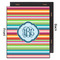 Retro Horizontal Stripes 20x24 Wood Print - Front & Back View