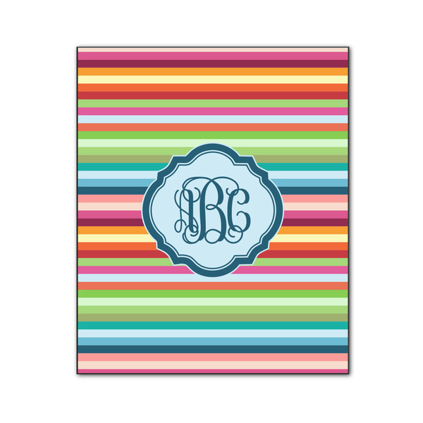 Custom Retro Horizontal Stripes Wood Print - 20x24 (Personalized)