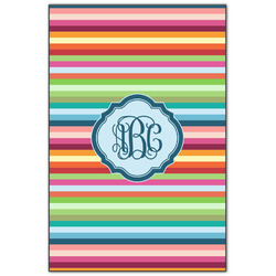 Retro Horizontal Stripes Wood Print - 20x30 (Personalized)