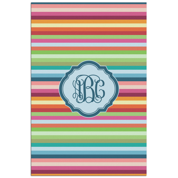 Custom Retro Horizontal Stripes Poster - Matte - 24x36 (Personalized)