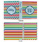 Retro Horizontal Stripes 3 Ring Binders - Full Wrap - 1" - APPROVAL