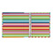 Retro Horizontal Stripes 3 Ring Binders - Full Wrap - 1" - OPEN INSIDE