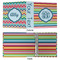 Retro Horizontal Stripes 3 Ring Binders - Full Wrap - 2" - APPROVAL