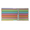 Retro Horizontal Stripes 3 Ring Binders - Full Wrap - 2" - OPEN INSIDE