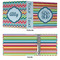 Retro Horizontal Stripes 3 Ring Binders - Full Wrap - 3" - APPROVAL