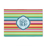 Retro Horizontal Stripes 4' x 6' Indoor Area Rug (Personalized)