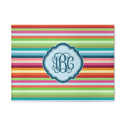 Retro Horizontal Stripes 5' x 7' Patio Rug (Personalized)