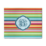 Retro Horizontal Stripes 8' x 10' Indoor Area Rug (Personalized)