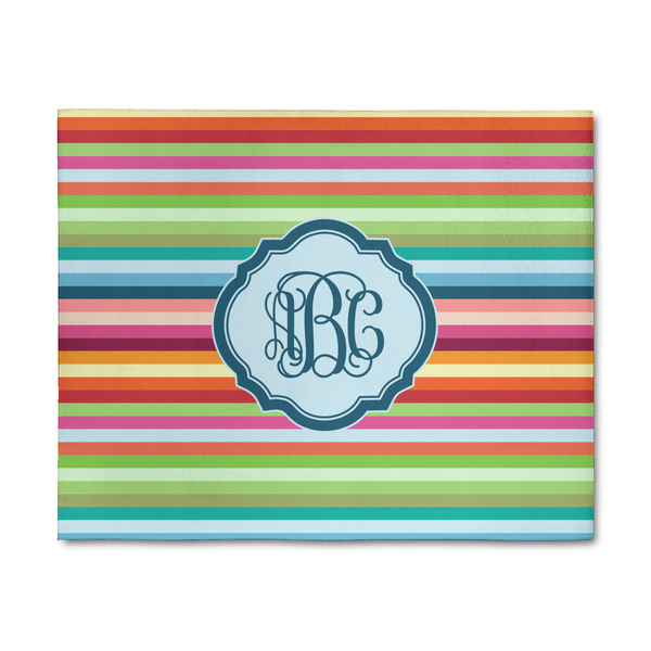 Custom Retro Horizontal Stripes 8' x 10' Indoor Area Rug (Personalized)